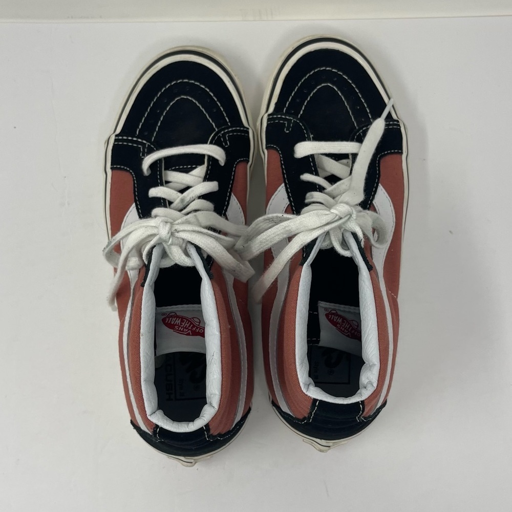 Vans Shoes Womens 8.5 Mens 7 Sk8‎ Hi 38 DX Pink Black Suede Ultra Cush Anaheim - Picture 5 of 12